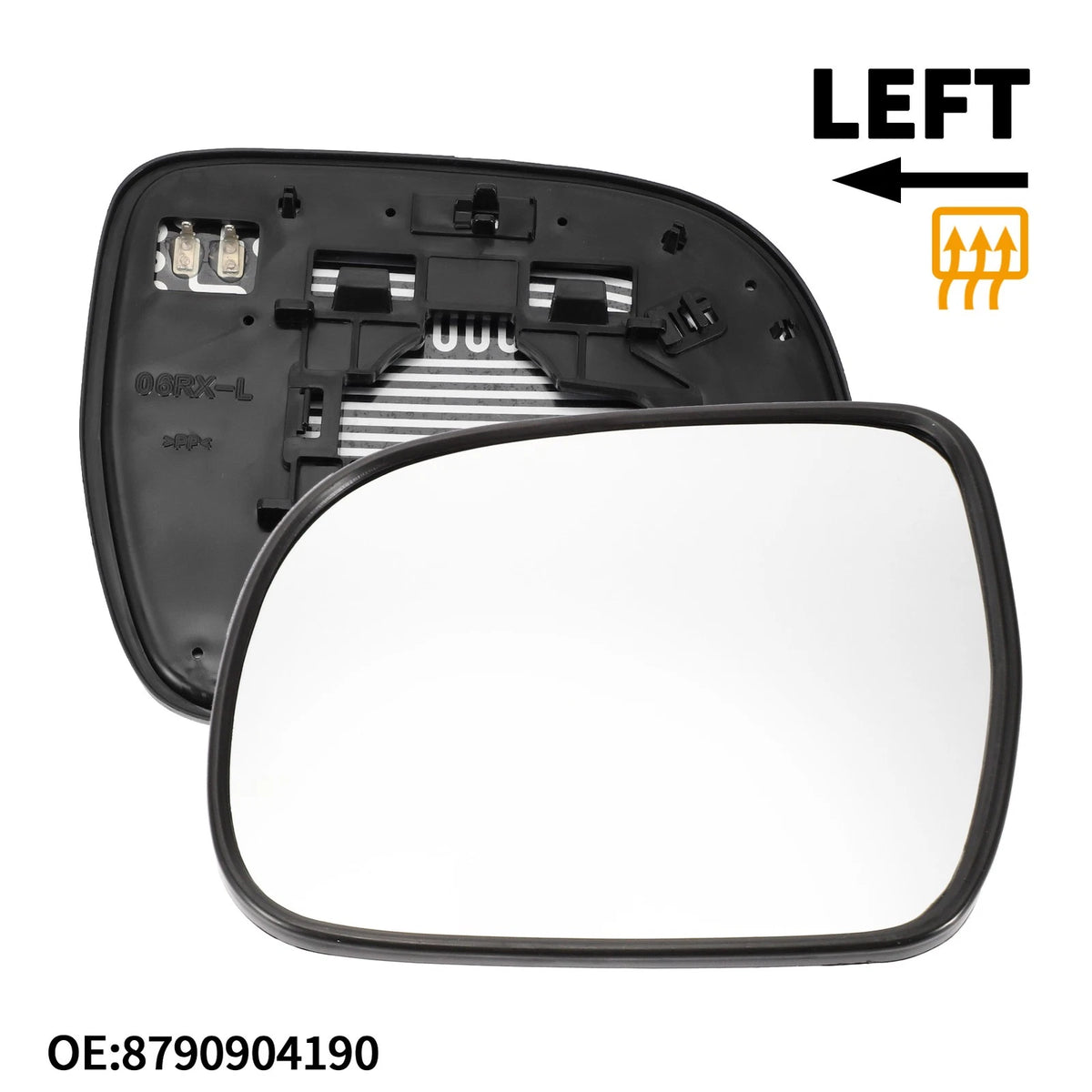 Heated Left Side Mirror Glass for Toyota Tacoma (2005-2011)