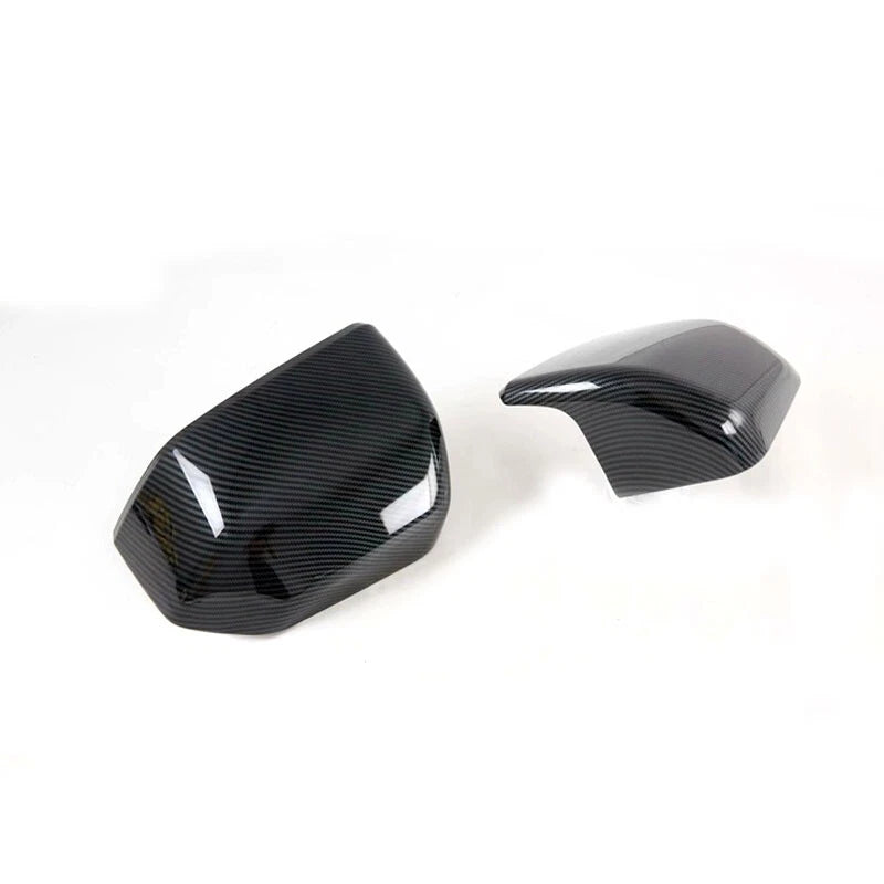 Car ABS Carbon Fiber Style Wing Mirror Cover Trim Fit For Ford F150 2015-2019