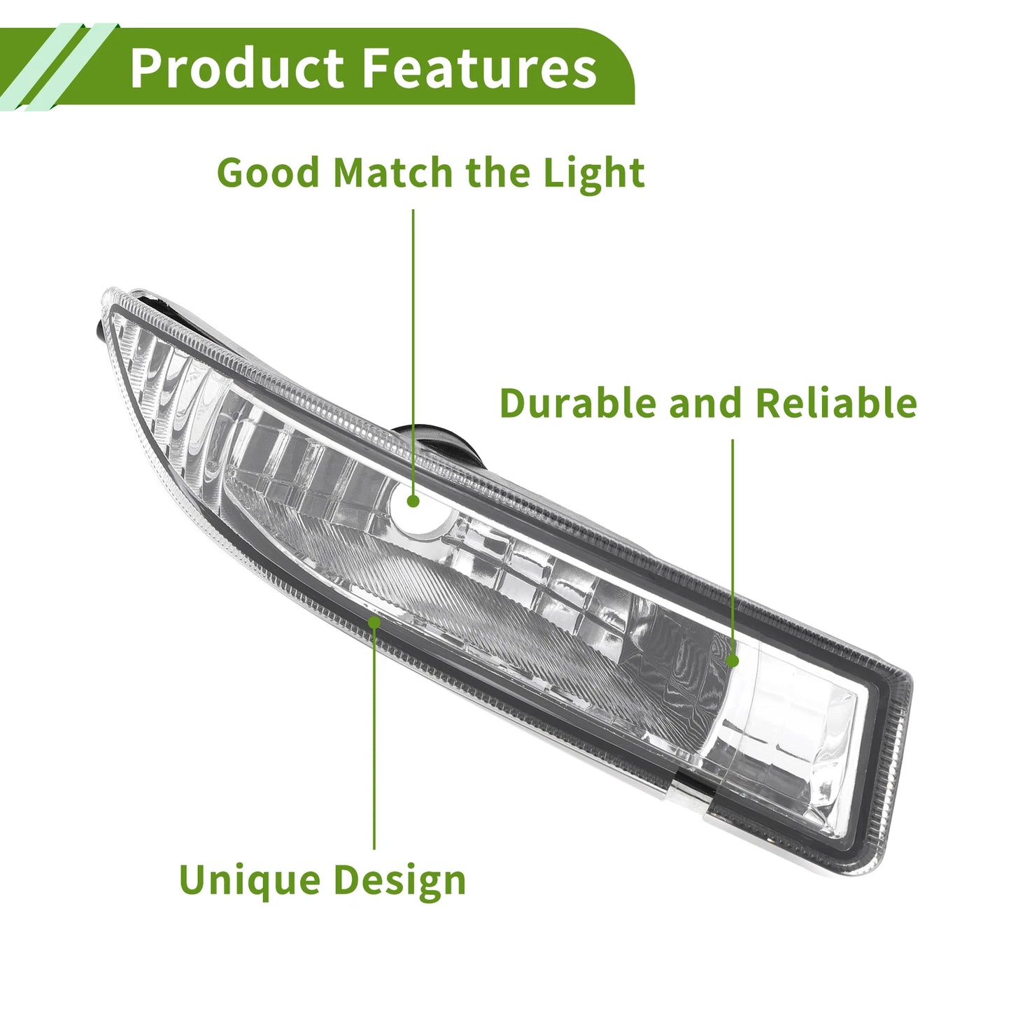 Right Fog Light Grill for Toyota Corolla (2001-2004)