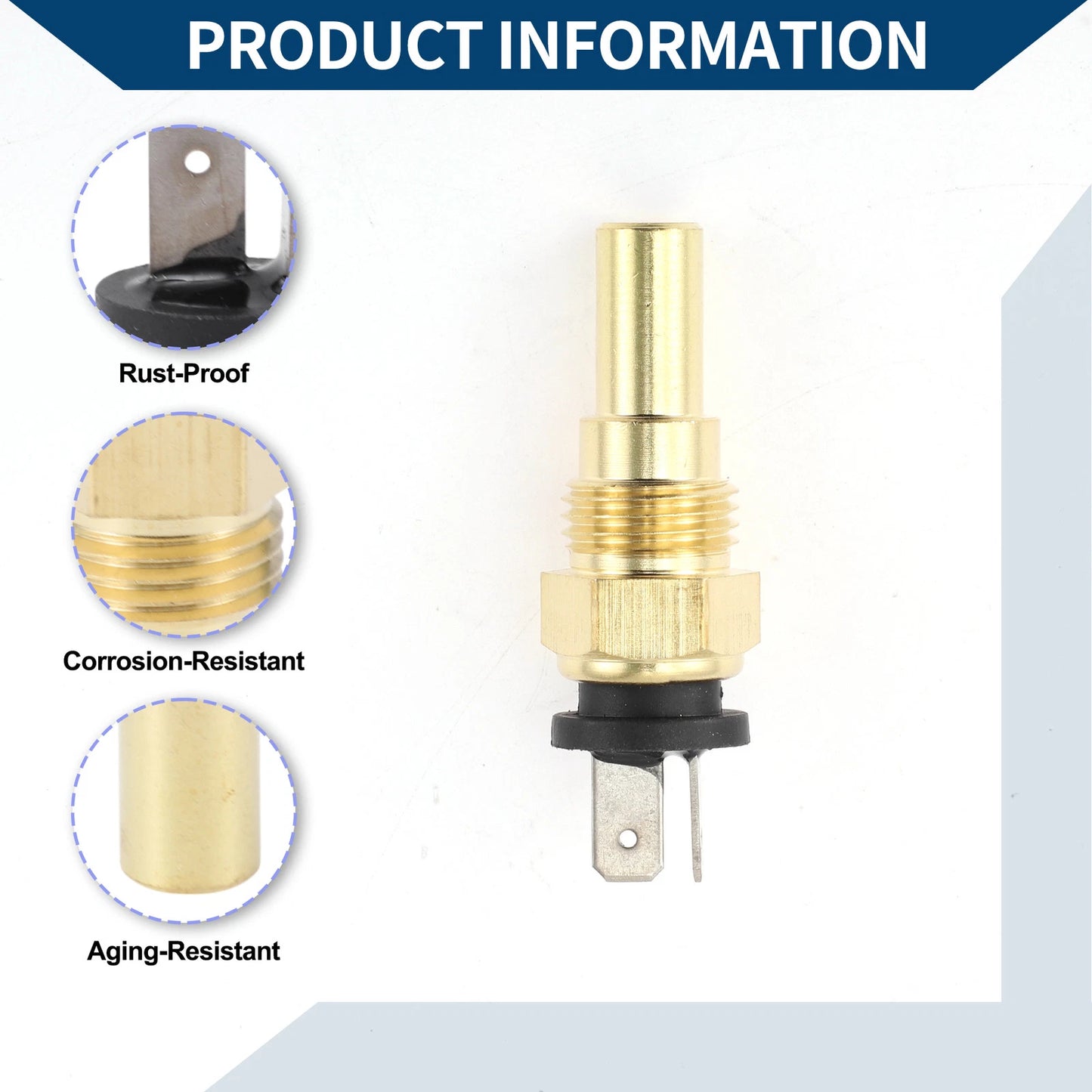 Engine Coolant Temperature Sensor for RAM 50 Dodge Power (1984-1985)