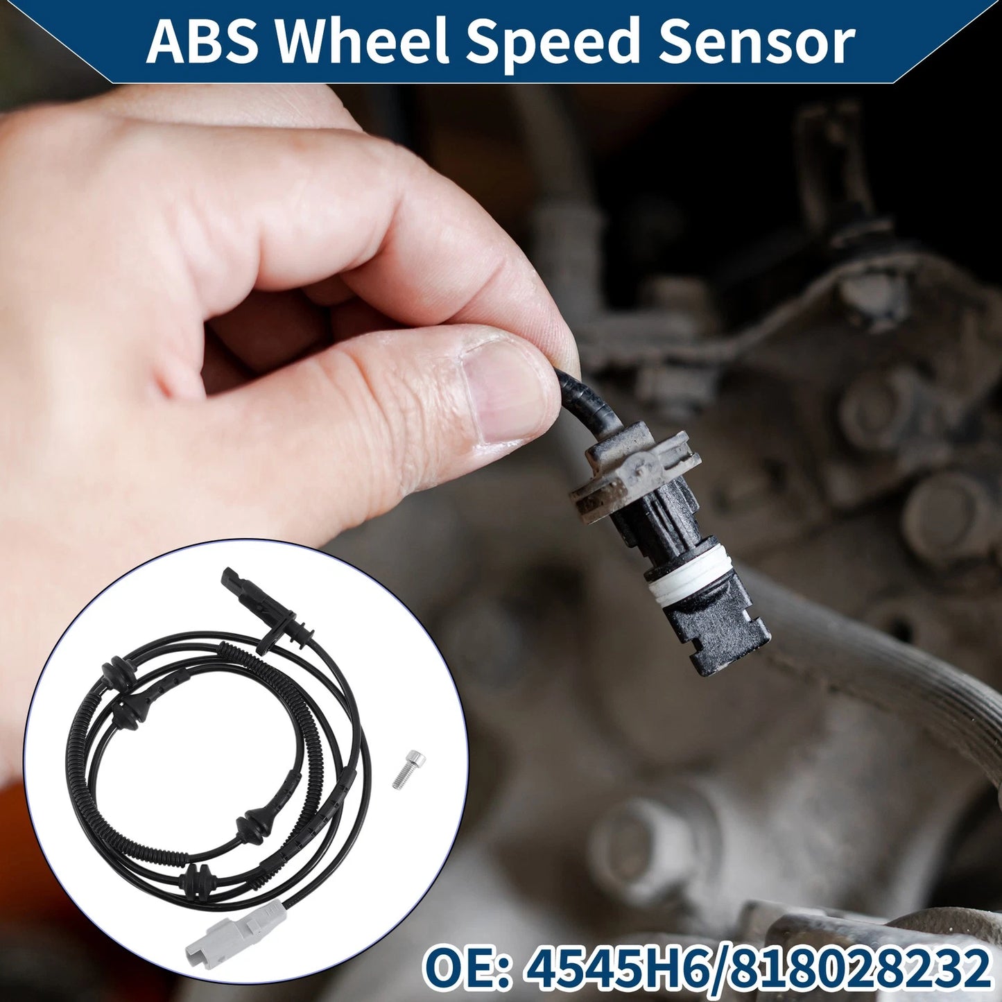 ABS Wheel Speed Sensor for Peugeot 407 (2007-2008)