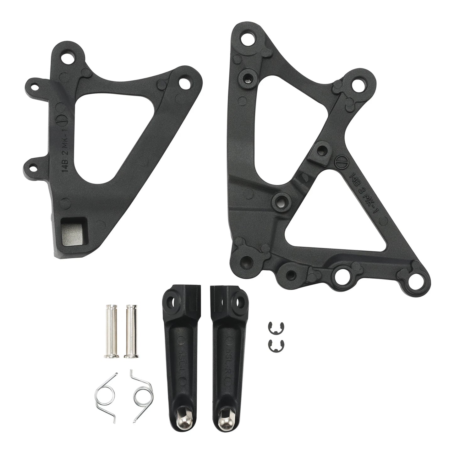 Driver & Passenger Footrests Pegs for Yamaha YZF R1 (2009-2014)