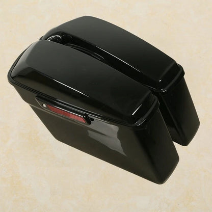 Saddlebags Black Latch Chrome Bracket for Harley Softail (1984 - 2017)