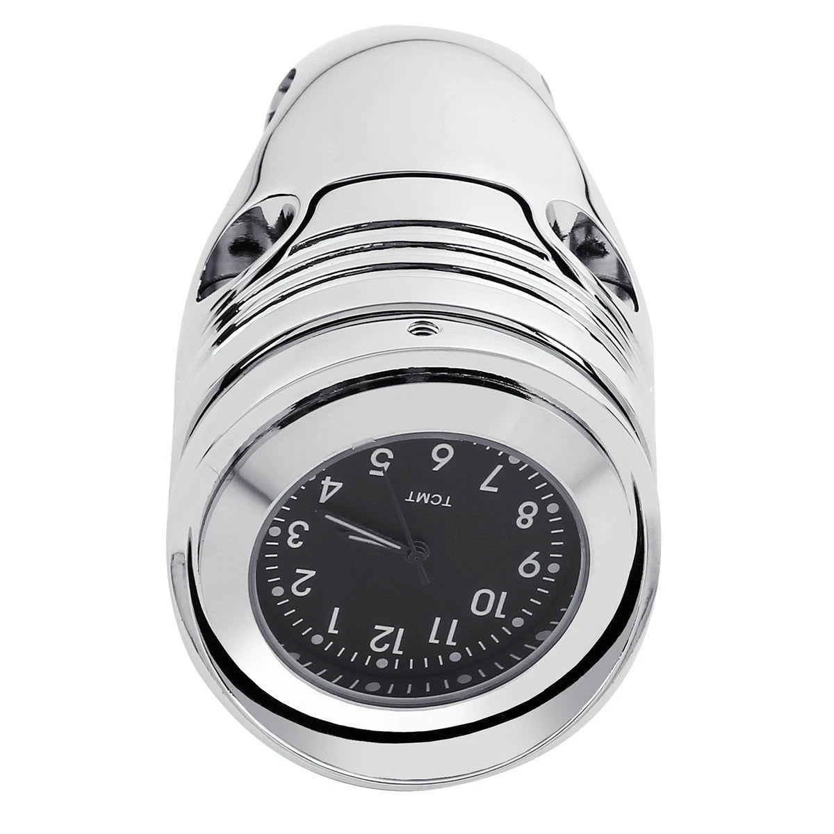 Chrome 1 1/4" Handlebar Mount Clamp Clock for Harley Dyna Chopper
