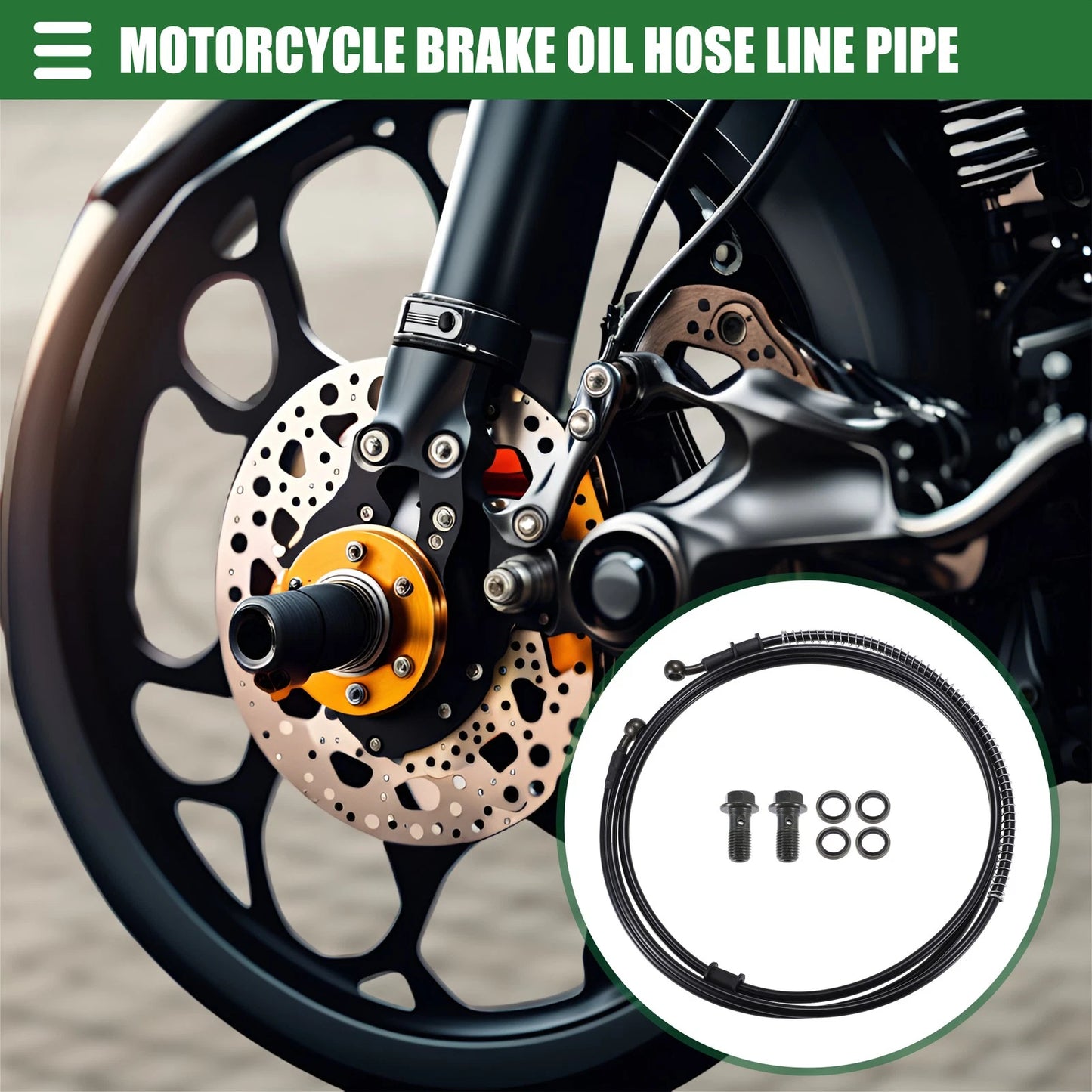Brake Oil Hose Line Pipe 10mm 250cm Universal for Motorcycle