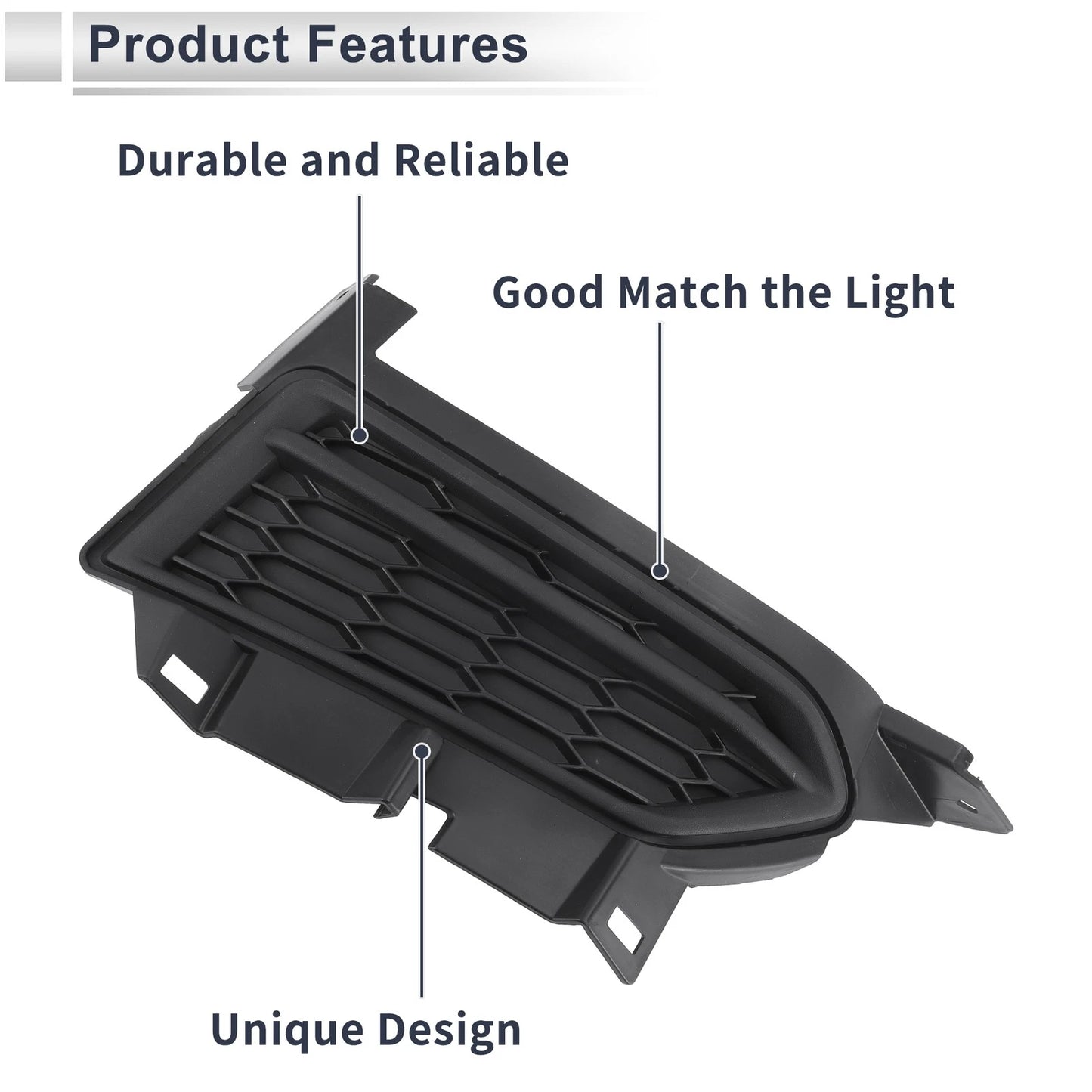 1 Pc Front Right Fog Light Grill for Nissan Versa (2020-2022)