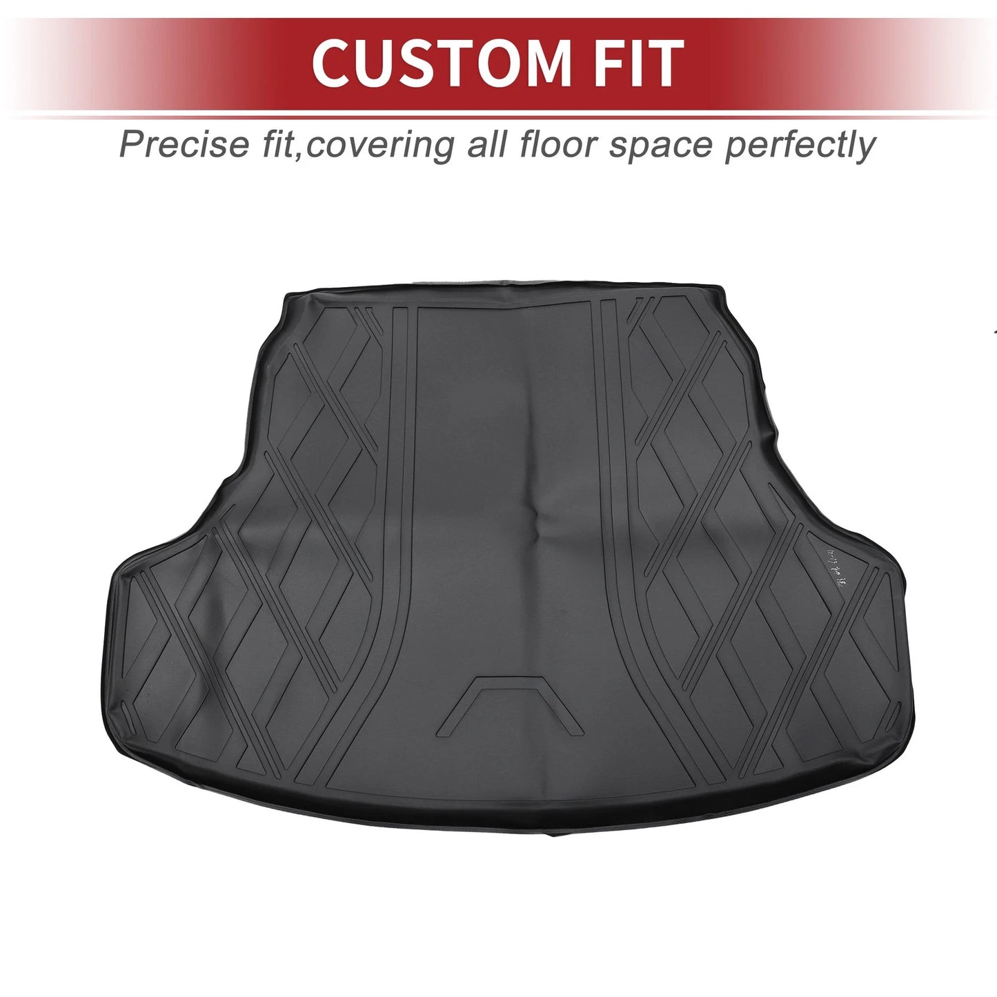 Cargo Liner Rear Trunk Mat for Nissan Sentra (2014-2019) Diamond Pattern