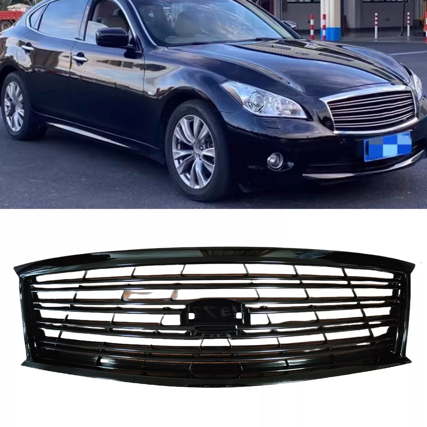 Front Bumper Grille Mesh for Infiniti M37 M56 (2011-2013)