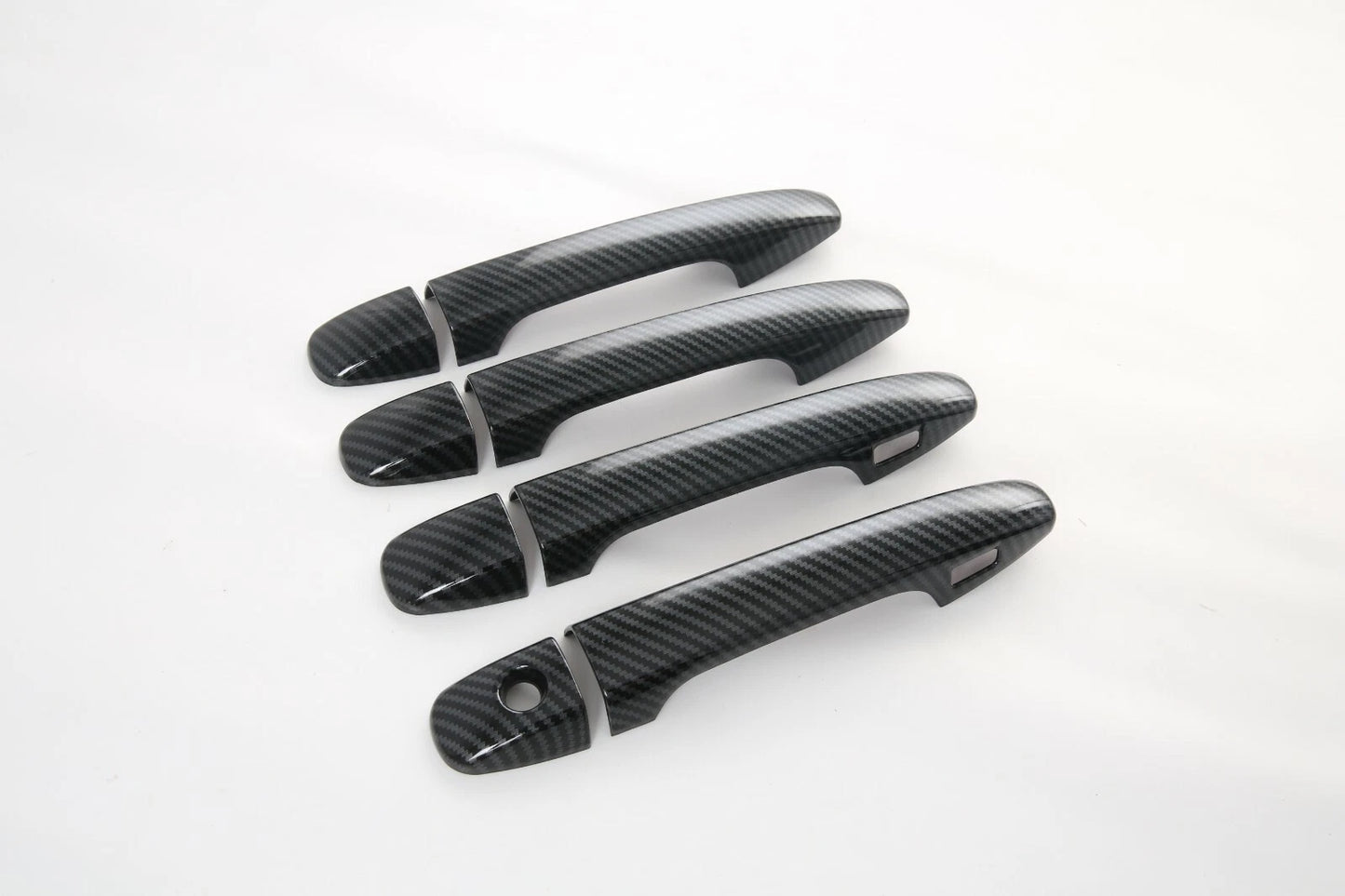 Smart Keyhole Handle Cover Trim for 2021-2022 Subaru Outback Carbon Fiber 8x