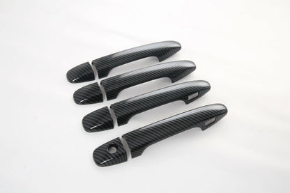 Smart Keyhole Handle Cover Trim for 2021-2022 Subaru Outback Carbon Fiber 8x