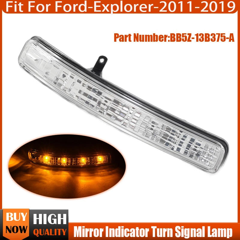 Left LED Mirror Indicator Light Assemblies for 2011-2019 Ford Explorer