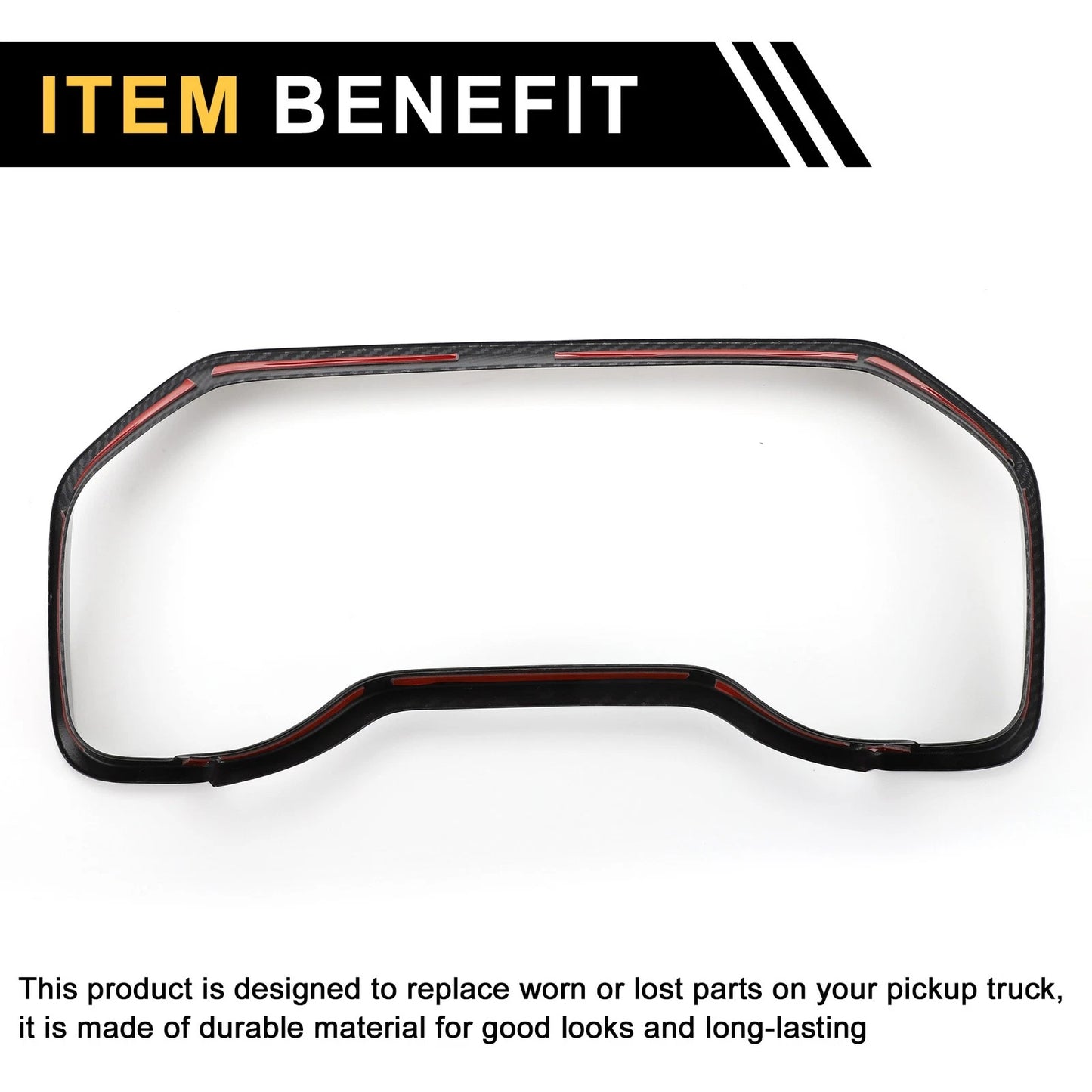 Dashboard Meter Panel Frame Cover Trim for Ford F-150 (2021-2024)