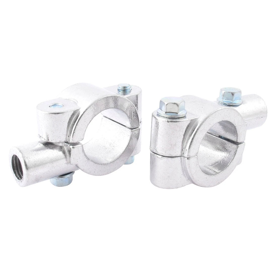 2 x Clockwise Motorcycle Handlebar Mirror Mount Holder M10x1.25 for Motorcycle