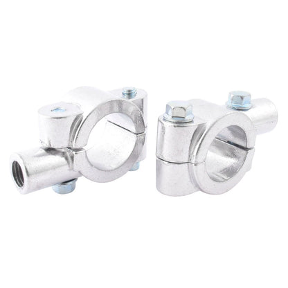 2 x Clockwise Motorcycle Handlebar Mirror Mount Holder M10x1.25 for Motorcycle