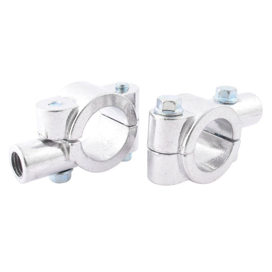2 x Clockwise Motorcycle Handlebar Mirror Mount Holder M10x1.25 for Motorcycle