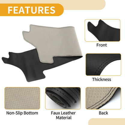 Dashboard Cover Mat for Toyota Prius (2023-2024) Black Anti-Slip Carpet