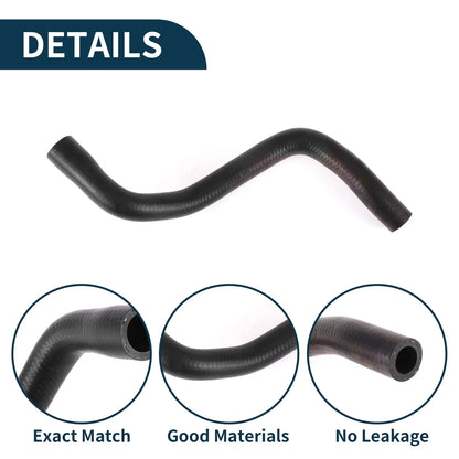 Radiator Hose Coolant Pipe for Volvo S80 (1999-2006) Rubber Black 1 Pcs