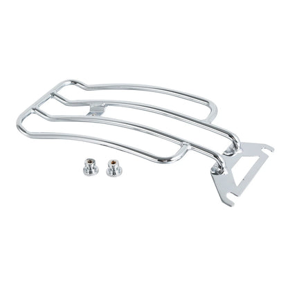 Chrome Solo Seat Luggage Rack for Harley Touring Road King (1998-2022)