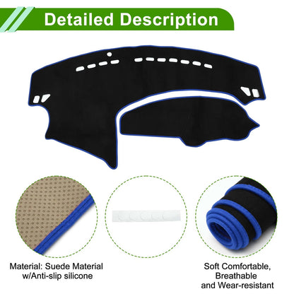 Dash Cover Mat for Mazda Axela BL 2009-2013 Sun Protector Black Blue