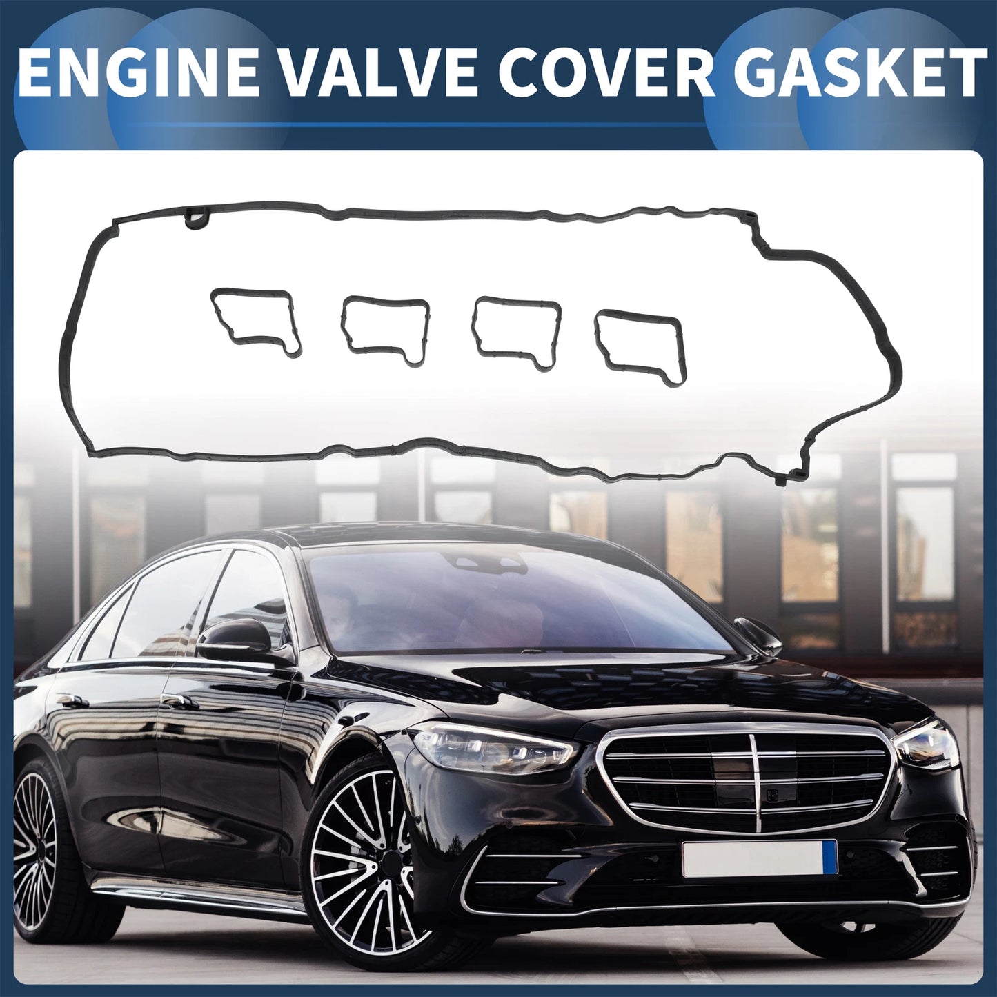 Valve Cover Gasket for Mercedes-Benz C180 1.8L L4 GAS DOHC (2007-2014)