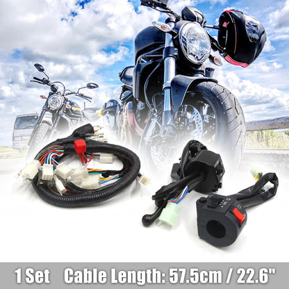 Switch Set Handlebar Light Control for Suzuki GN125 Wire Harness