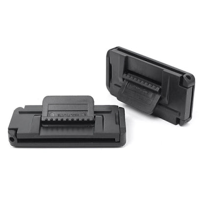 2 x Black Shoulder Tension Adjuster Strap Clips for Car Seat Belt