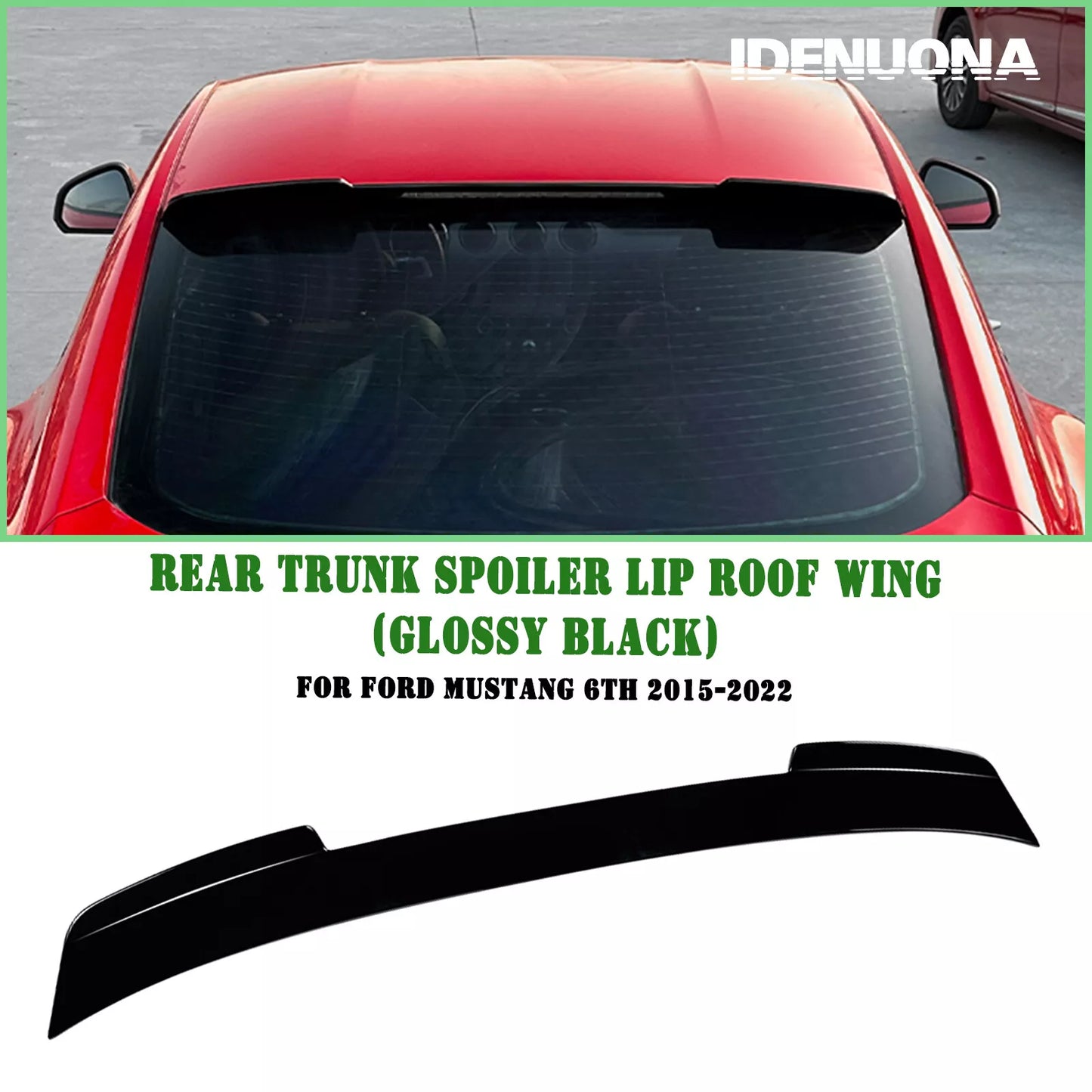 Rear Boot Spoiler Lip for Ford Mustang 6th (2015-2022)