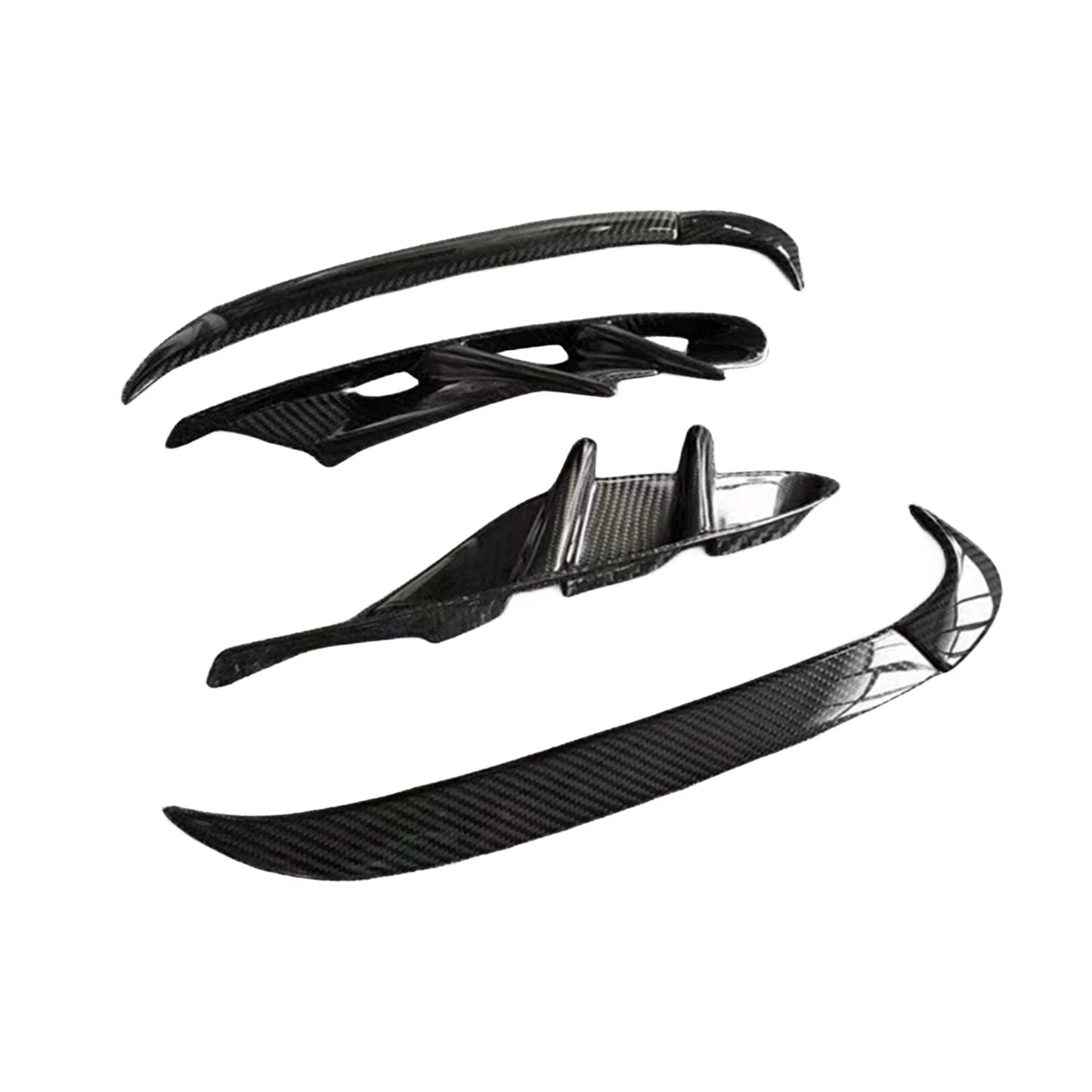 Front Bumper Side Air Vent Trim for Porsche Taycan (2020-2022) Carbon Fiber