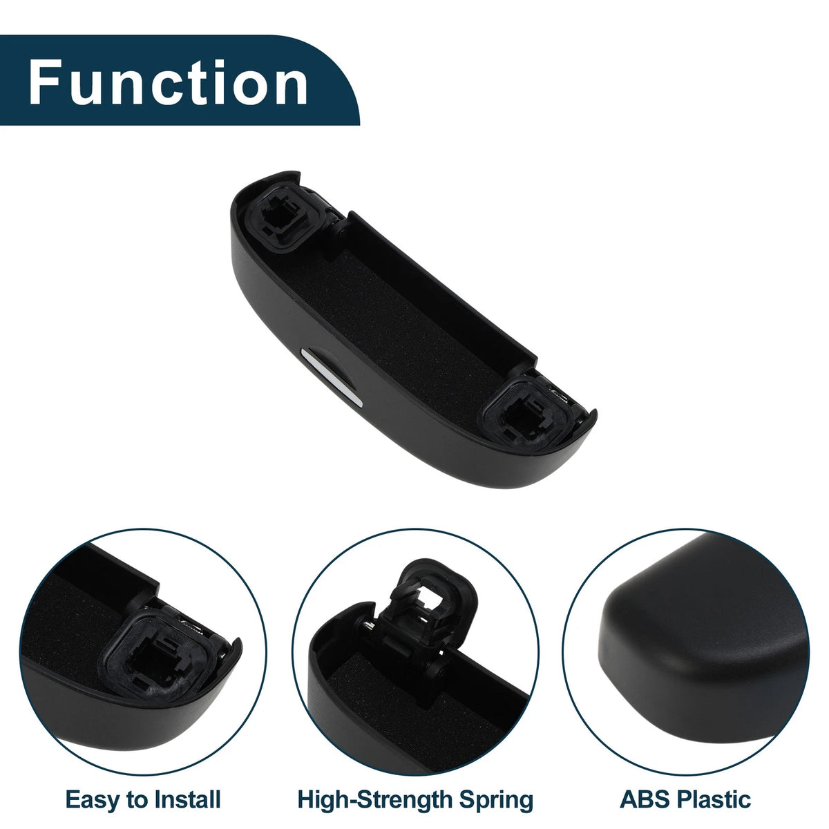 Sunglasses Case for Toyota Yaris Cross 2020-2024 Black 1 Set