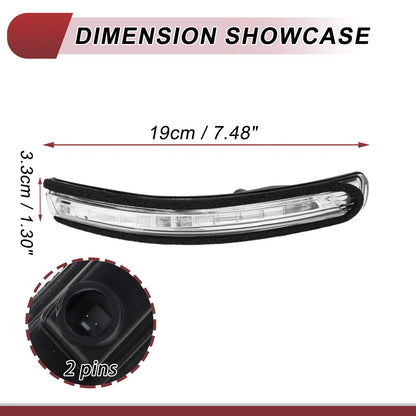 Right Mirror Turn Signal Light for KIA Rio 2012-2016 Black Clear
