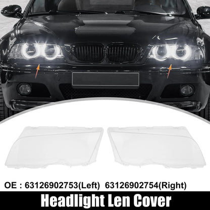 Front Headlight Lens Covers for BMW E46 (1998-2001) -  63126902753