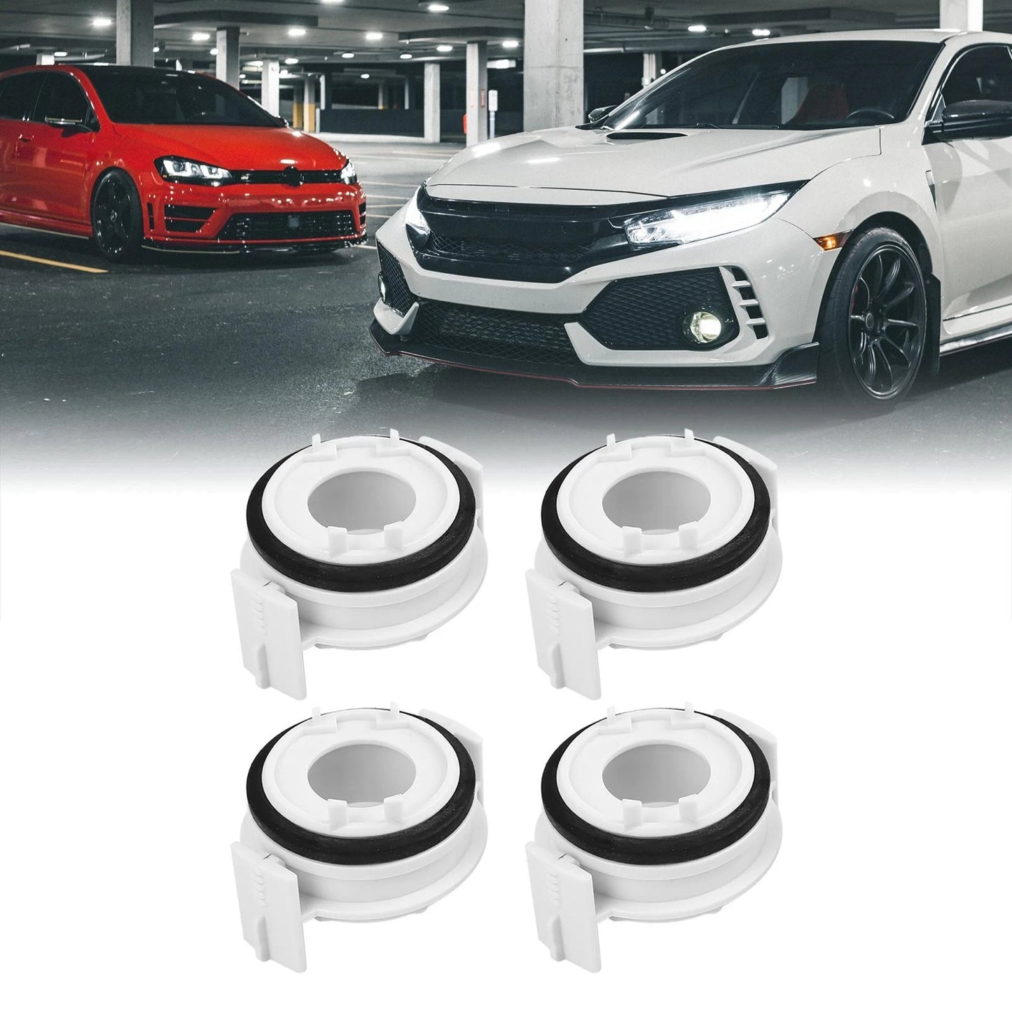 H7 LED Headlight Adapter Bulb Retainer for BMW E46 E65 E90 (2000-2012) 4 x pcs