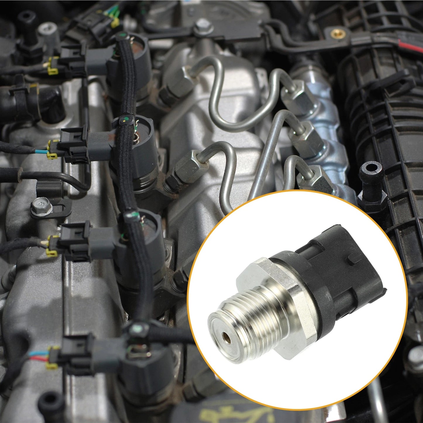 5.9L Fuel Rail Pressure Sensor for Dodge Ram 2500 (2003 - 2010)