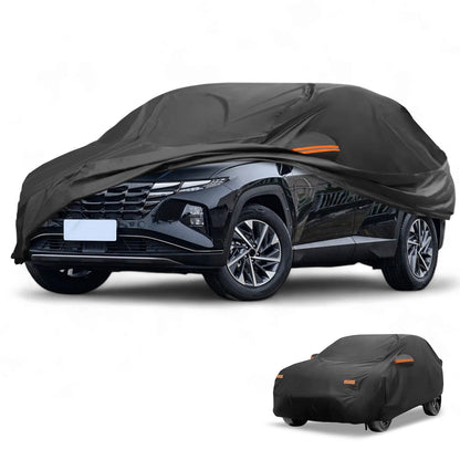 Waterproof All Weather Car Cover for Hyundai Tucson (2004-2024) Black 190T-PU