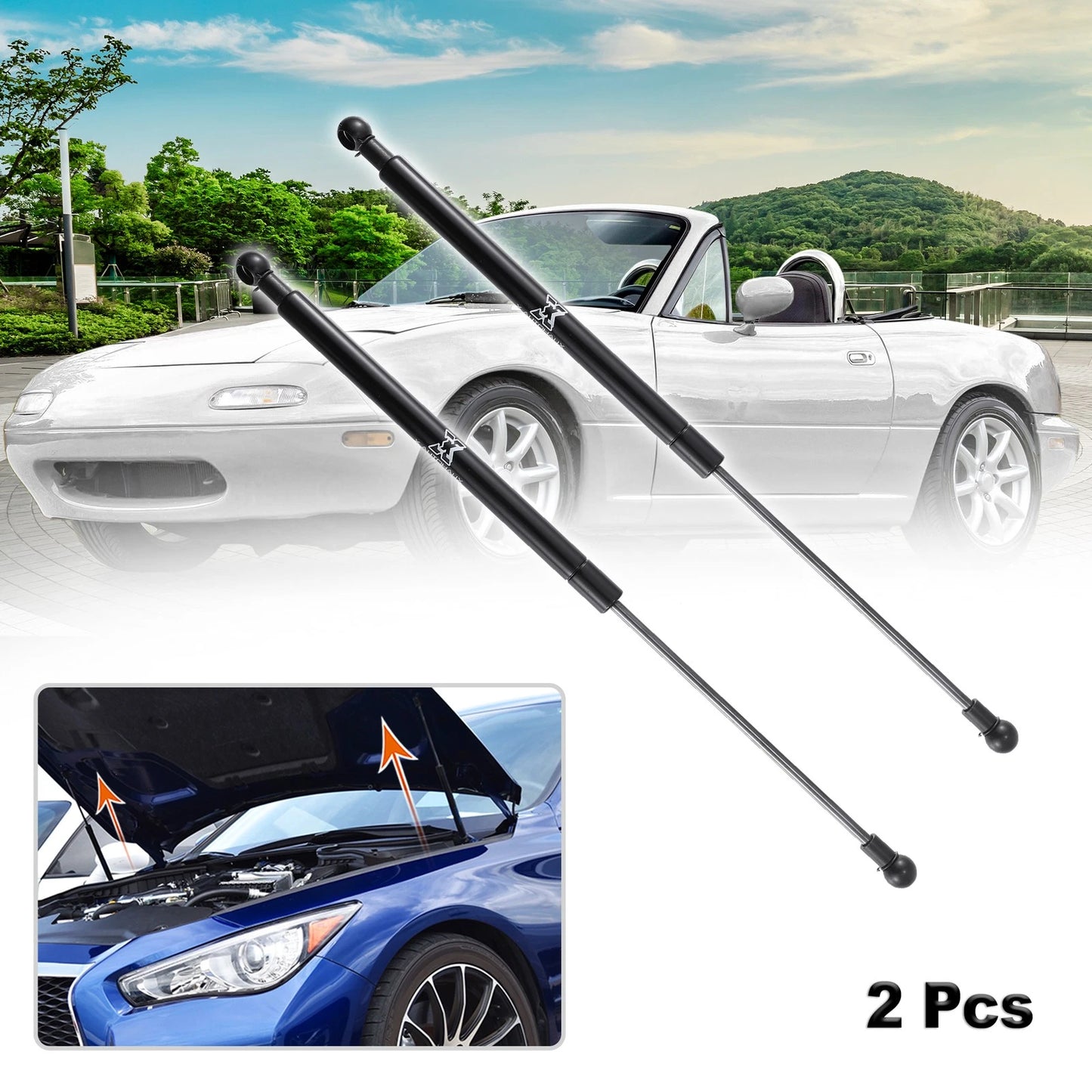 Front Hood Lift Supports for Mazda MX-5 (2006-2015)