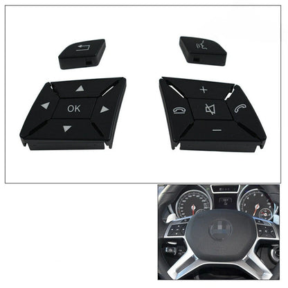 Steering Wheel Control Switch Button Cover Kit for Benz GL (2013–2015)