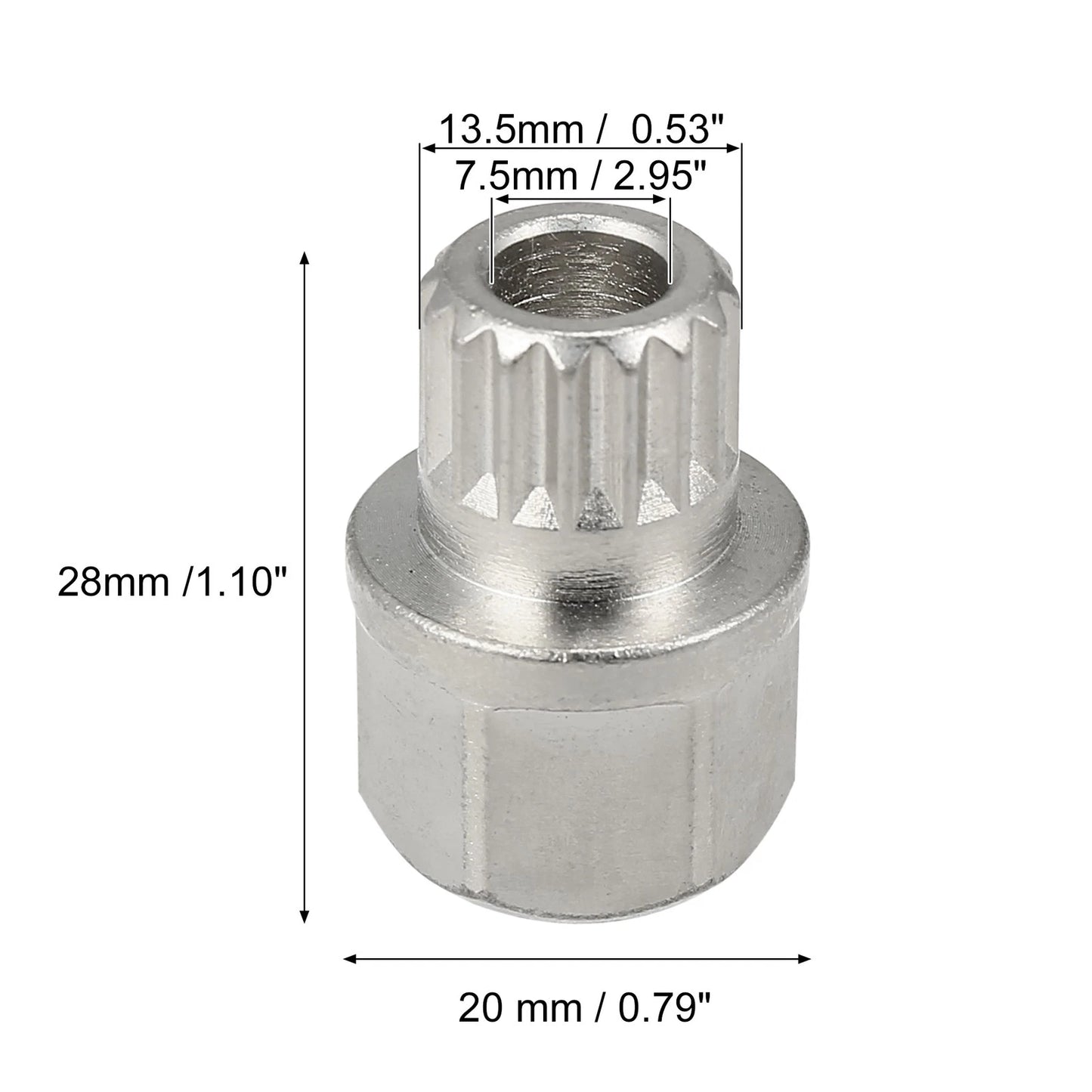 32/16PT Anti-Theft Wheel Lock Lug Nut Key for BMW