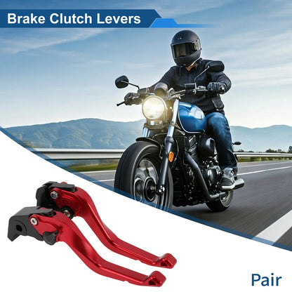 Red Short Brake Clutch Levers for Yamaha YZF-R1 (2009–2014)