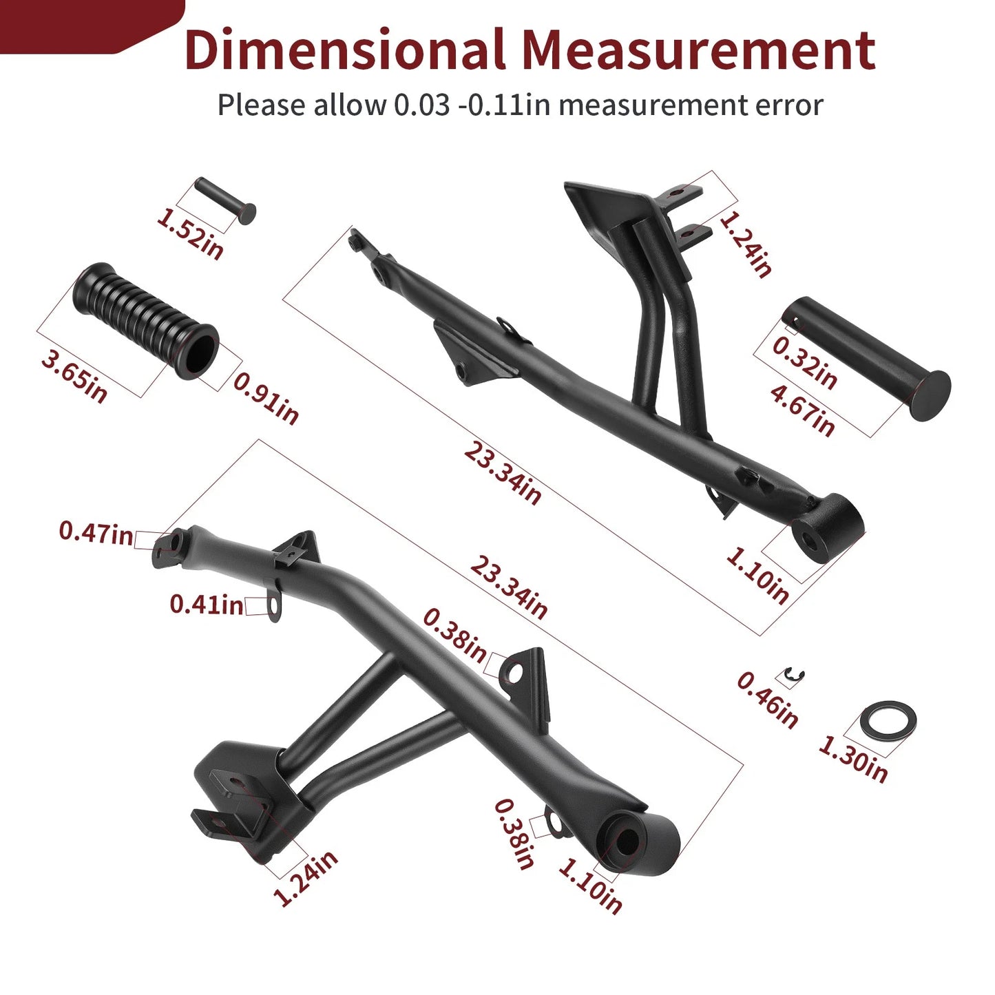 Kawasaki Vulcan S 650 EN650 Passenger Footrest Footpegs Set 2015-2024