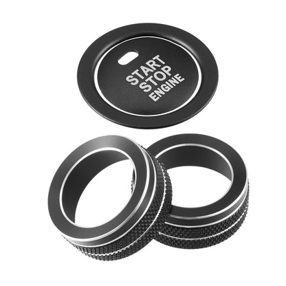 AC Knob Ring & Engine Start Button Cover for Toyota Corolla (2014-2019) 4 x Pcs