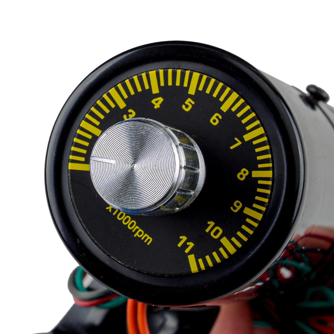 1000-11000 RPM Adjustable Tachometer Gauge with Red LED for Car