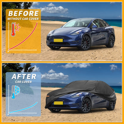 Waterproof All Weather Car Cover for Tesla Model Y (2020-2023)