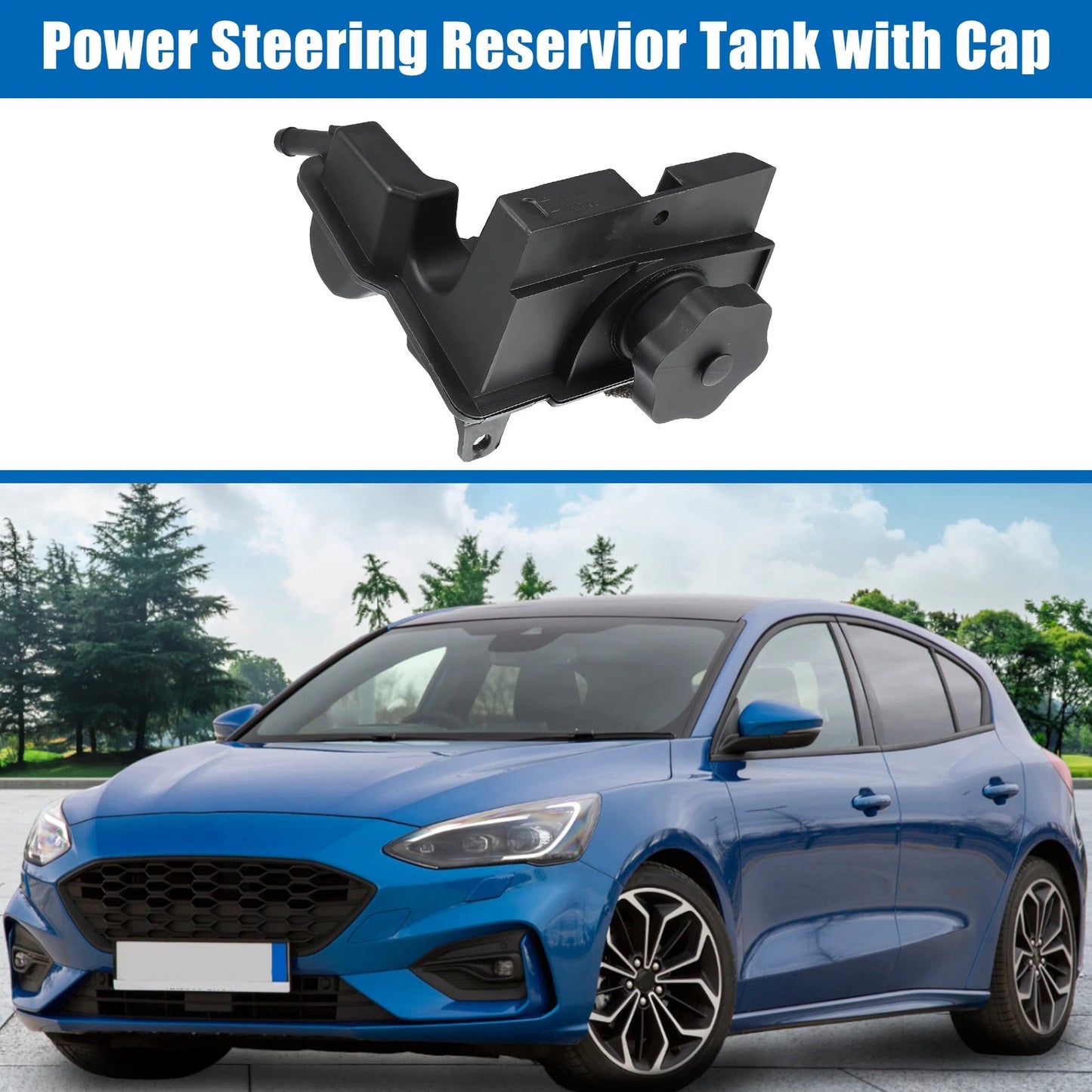 Power Steering Reservoir Tank with Cap for Ford Focus (2006-2011)