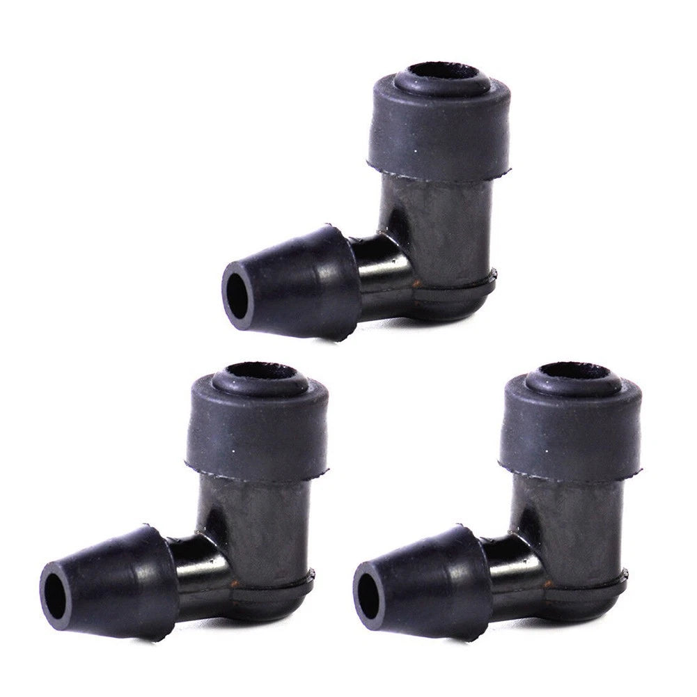 3 Pcs 90 Degree Non Resistor-Plug Cap Covers for Motorcycle Bike ATV