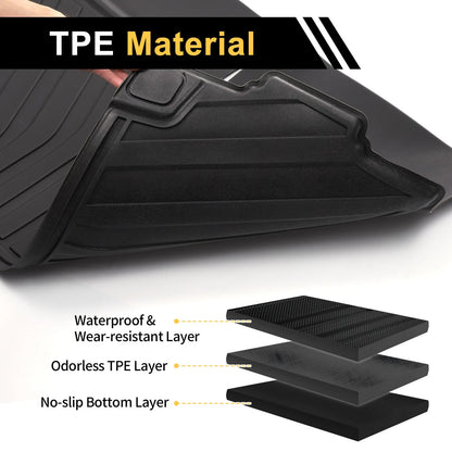 Cargo Liner Rear Trunk Mat for BMW X7 7 Seats (2019-2024) Diamond Pattern TPE