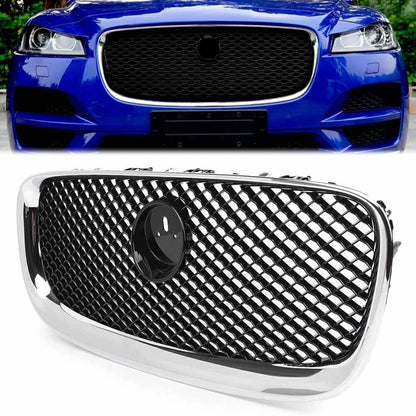 Honeycombe Front Upper Grill Mesh for Jaguar XF XFR (2012-2015)