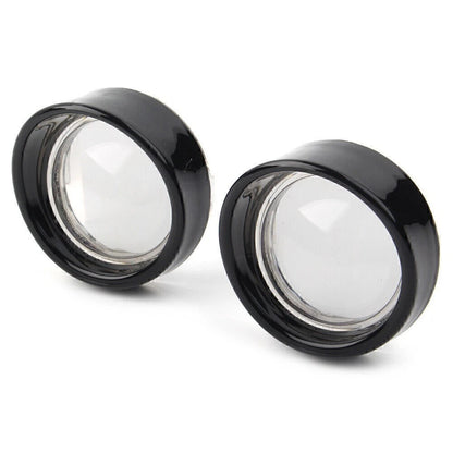 Clear Turn Signal Light Lens with Black Bezels for Harley Davidson Softail