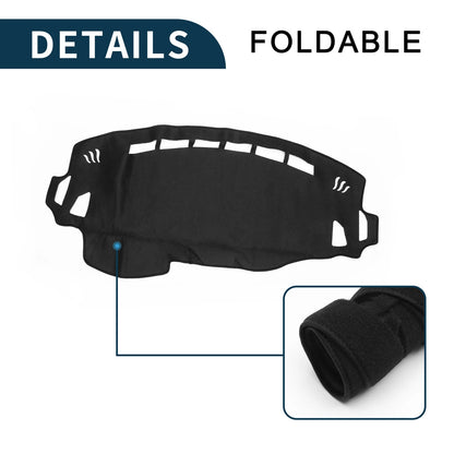 Dashboard Cover Mat for Suzuki Spacia MK32S (2013-2017) Black 1 Set