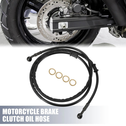 Oil Hose 155cm Clutch Throttle Pipe Black for Motorcycle