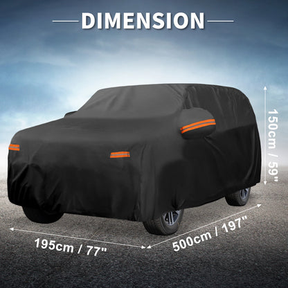 Waterproof Car Cover for Toyota 4Runner (2010-2023) - 210D-PU Black